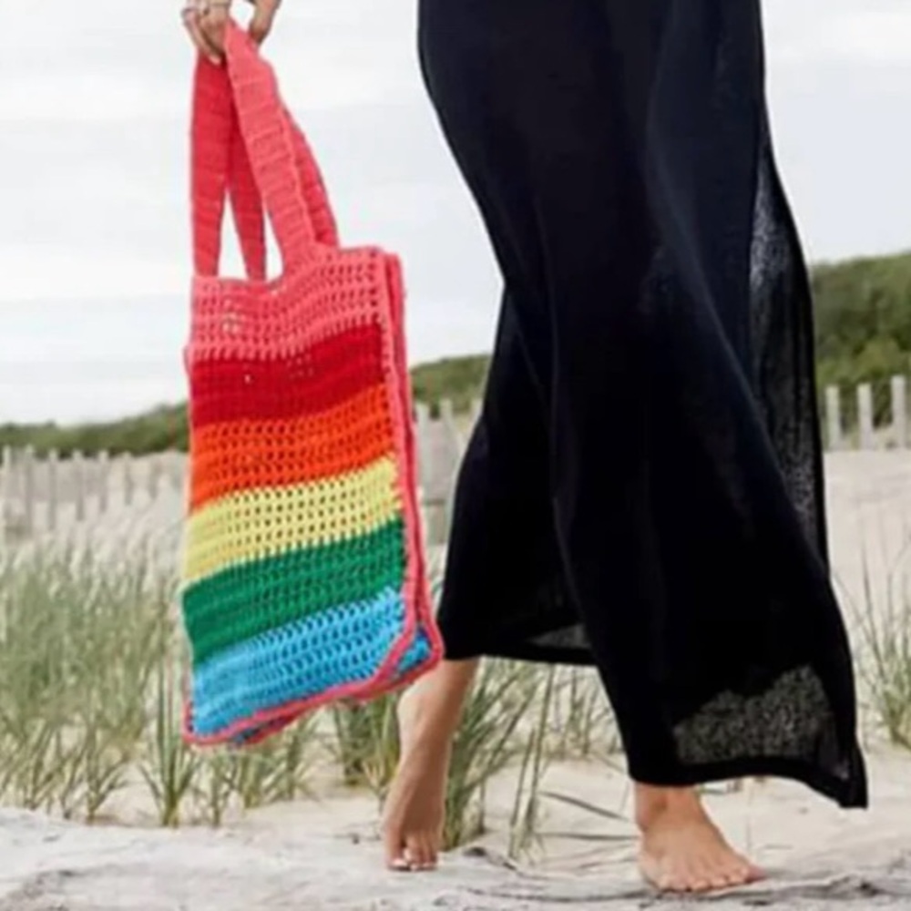 NWT Stephanie Gottlieb X Pitusa Crochet Bag Bright